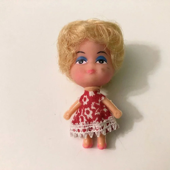 Vintage Liddle Kiddle Clone Doll Necklace Loop 2 Inch Tall - Picture 1 of 12